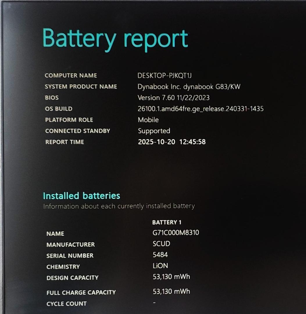 dynabookG83/KW 第12世代i5 新品BT 16 512