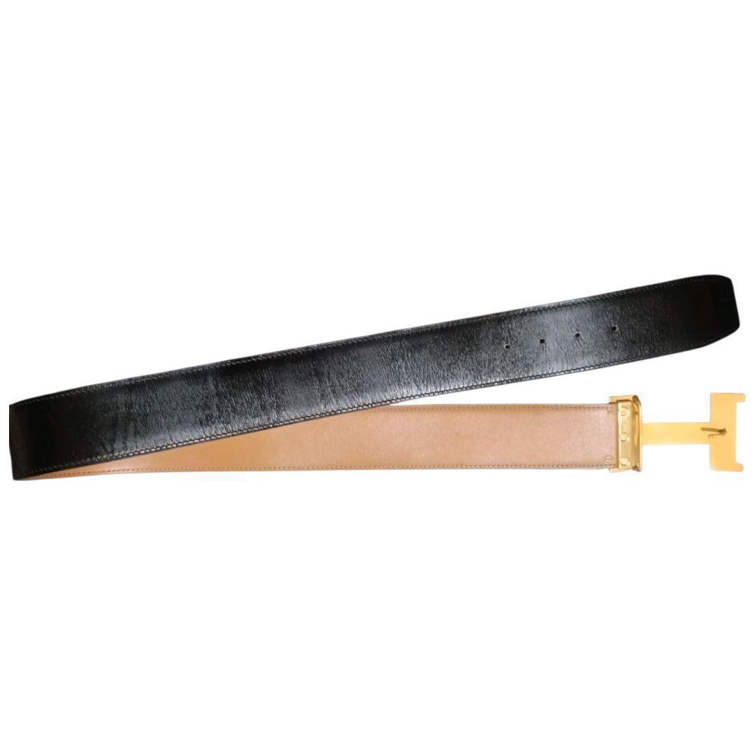 ✨HERMES Constance ビッグHロゴ リバーシブル メンズ 黒 83