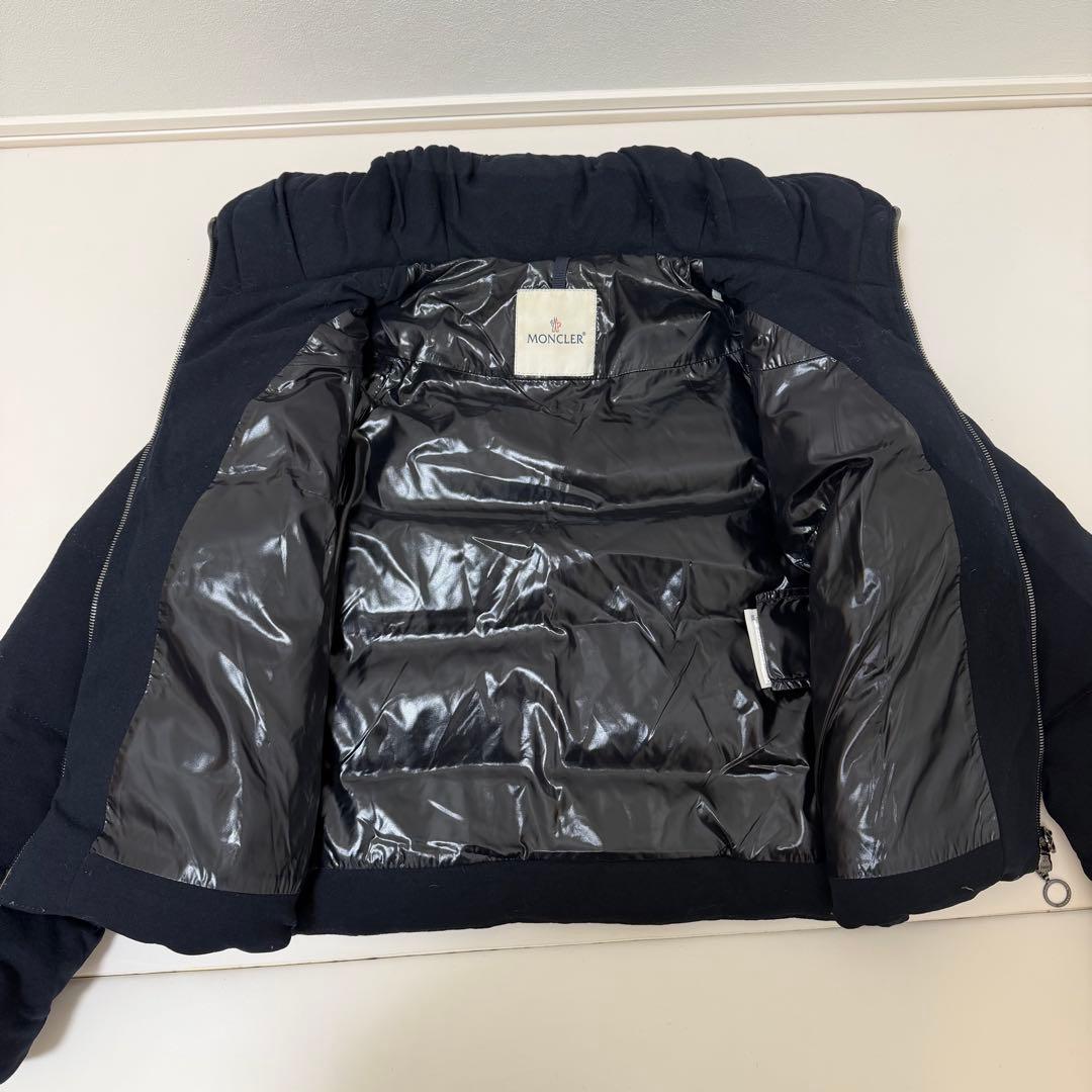 モンクレール ブリアンソン　ダウン　ショート　ネイビー　紺　レディース　ウール