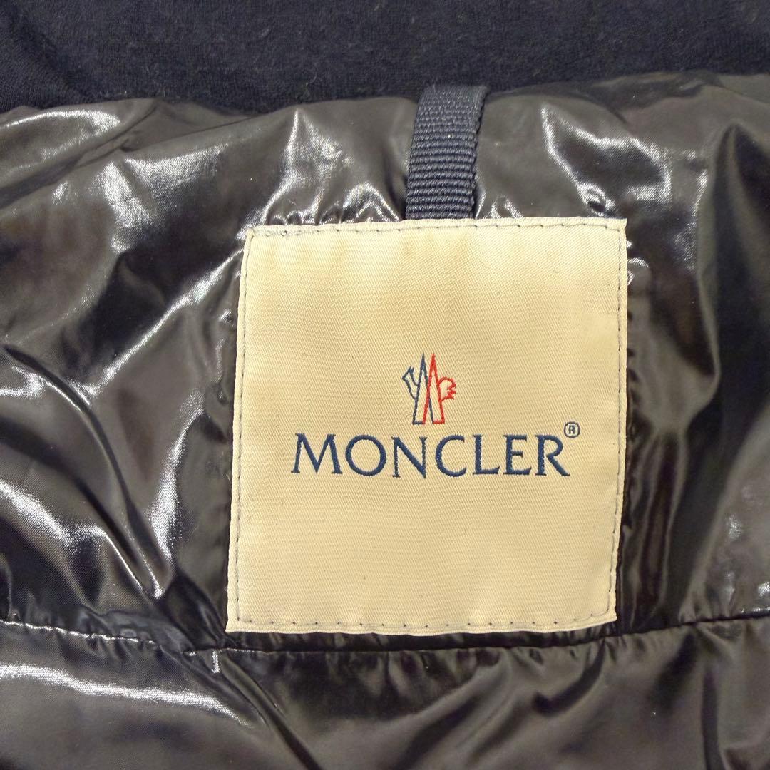 モンクレール ブリアンソン　ダウン　ショート　ネイビー　紺　レディース　ウール