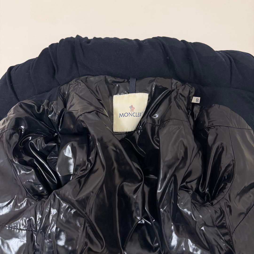 モンクレール ブリアンソン　ダウン　ショート　ネイビー　紺　レディース　ウール