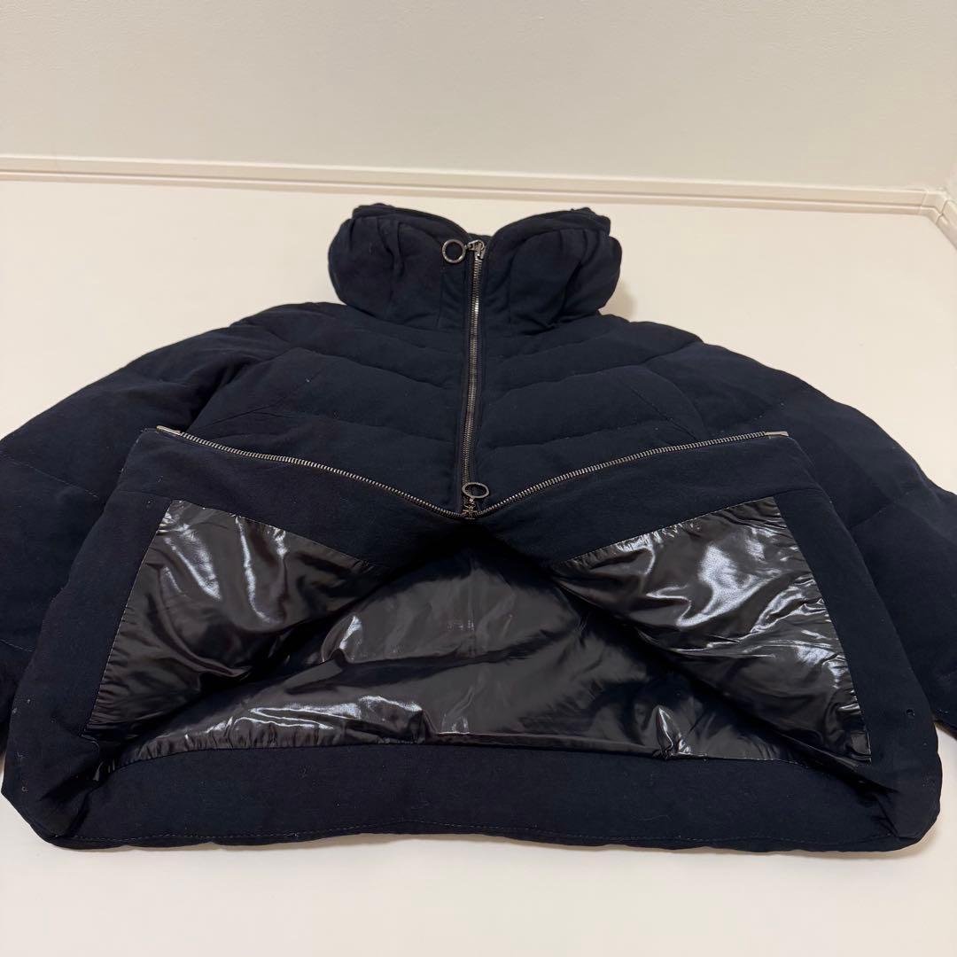 モンクレール ブリアンソン　ダウン　ショート　ネイビー　紺　レディース　ウール