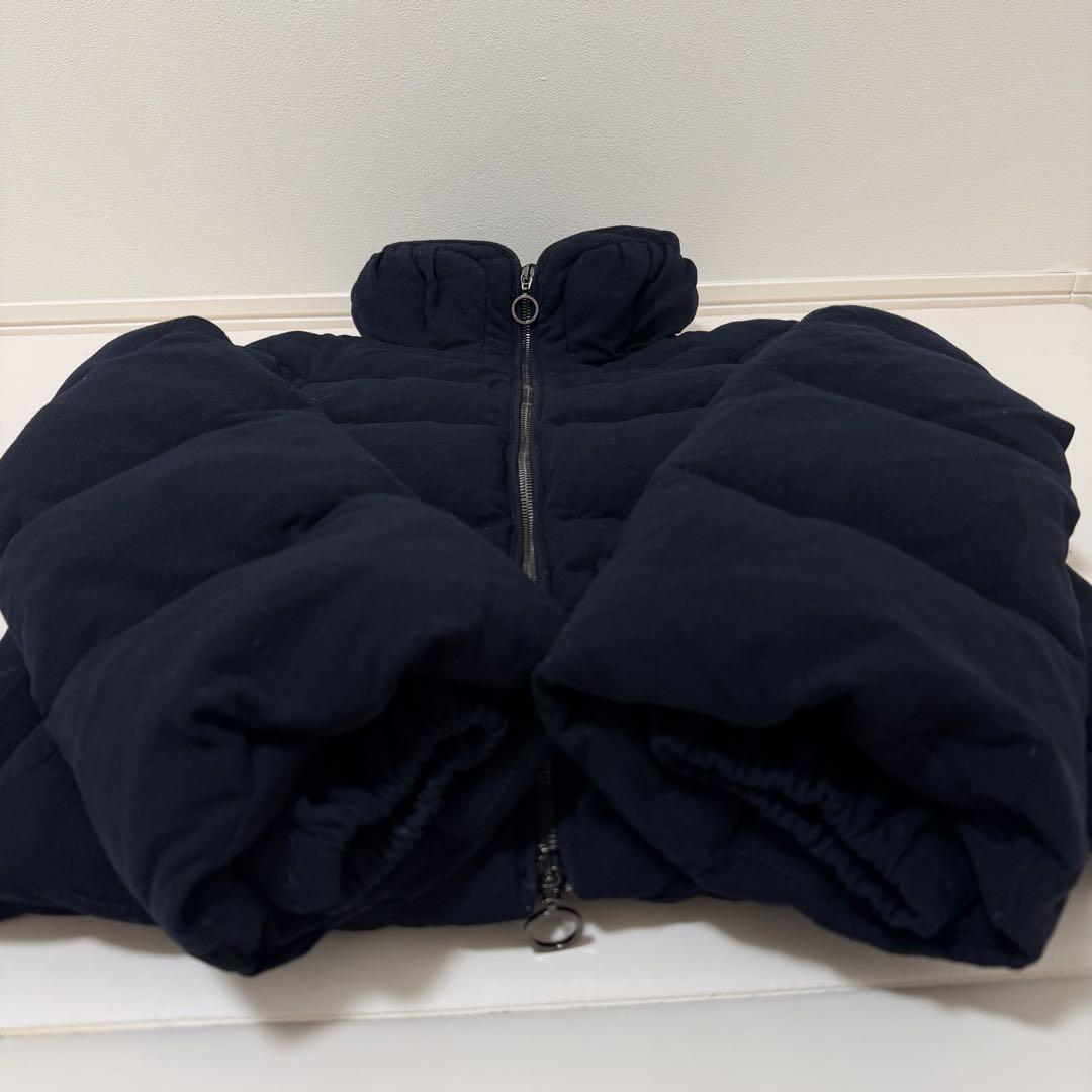 モンクレール ブリアンソン　ダウン　ショート　ネイビー　紺　レディース　ウール