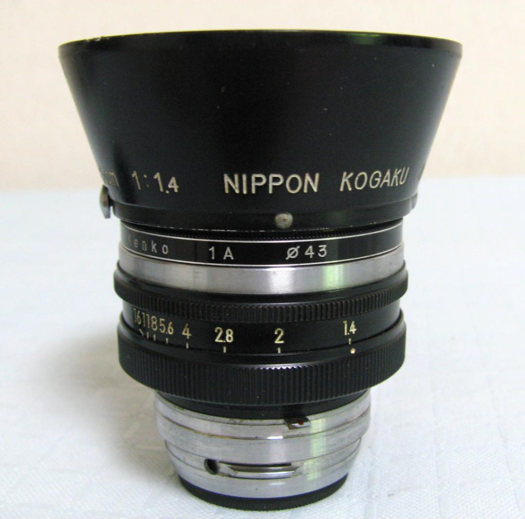 ★Nikon NIKKOR-S 5cm F1.4ニコンSマウント レンズフード付