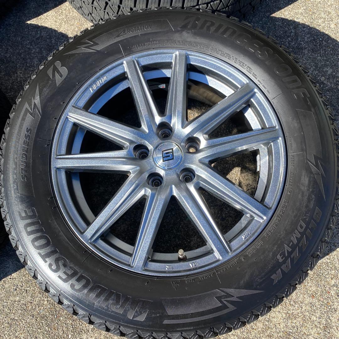 ◇中古溝有ブリヂストン225/65R17 ブリザックスタッドレスセットハリアー