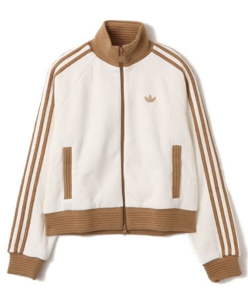 お値下げ中adidas ジップアップジャケット ホワイト/ブラウン 新品