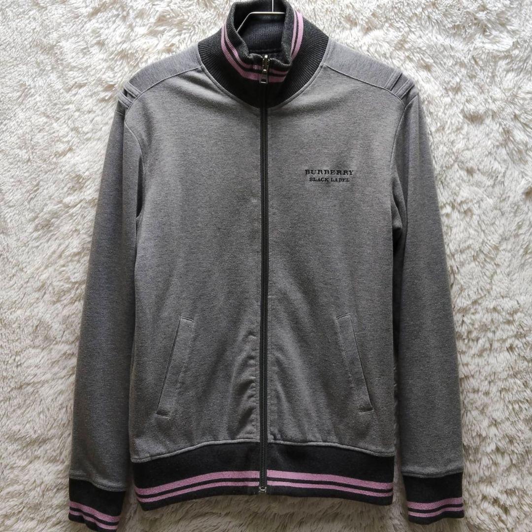 バーバリーブラックレーベル トラックジャケット リバーシブル ホースロゴ 総柄