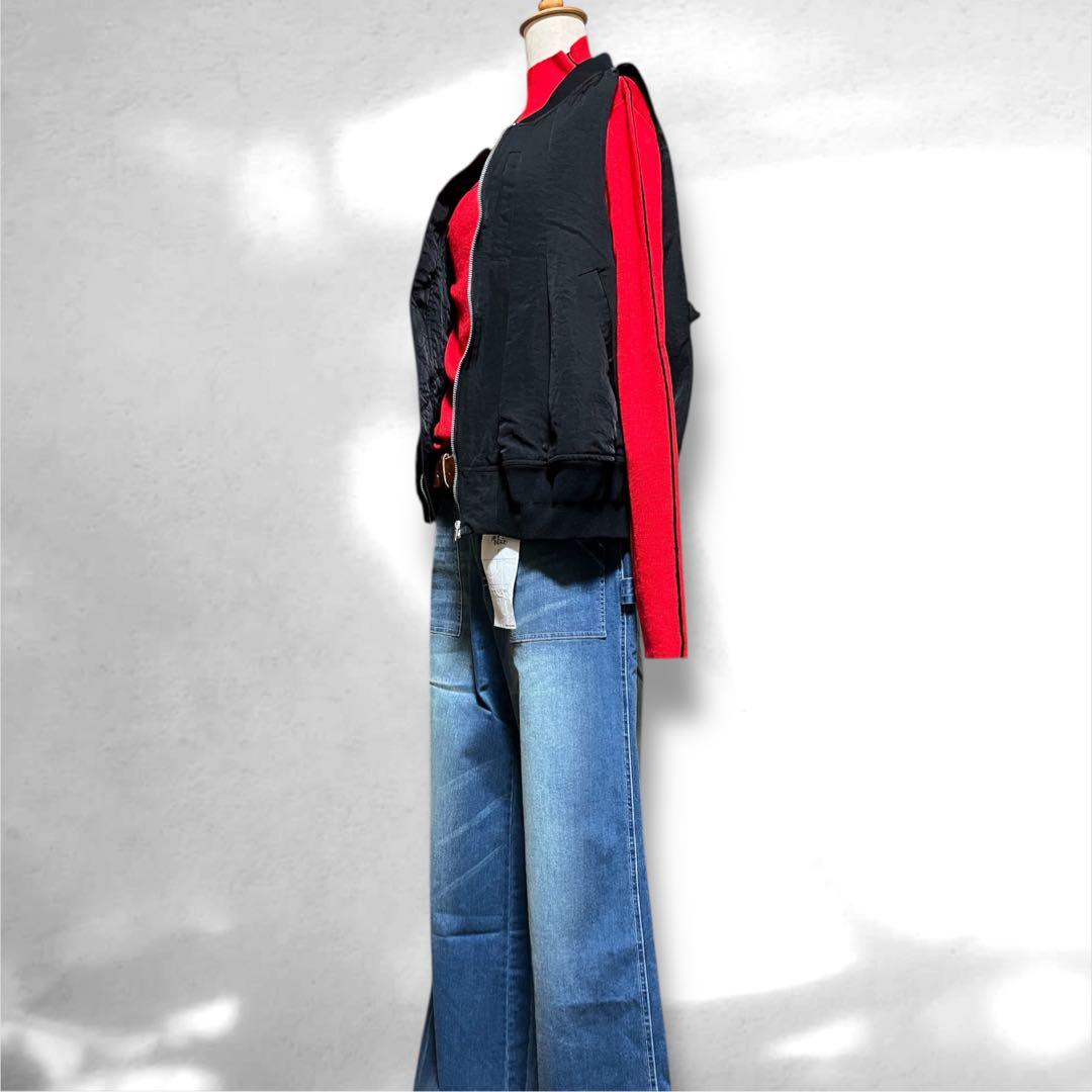 ♥️新品未使用♥️ MICALLE MICALLE ワイドベイカーデニムパンツ