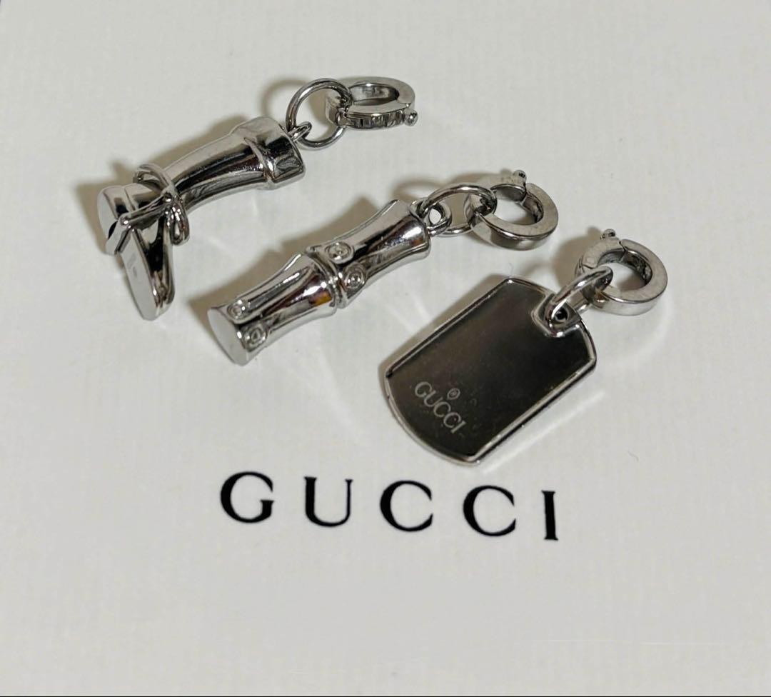 GUCCI シルバー チャーム3個セット