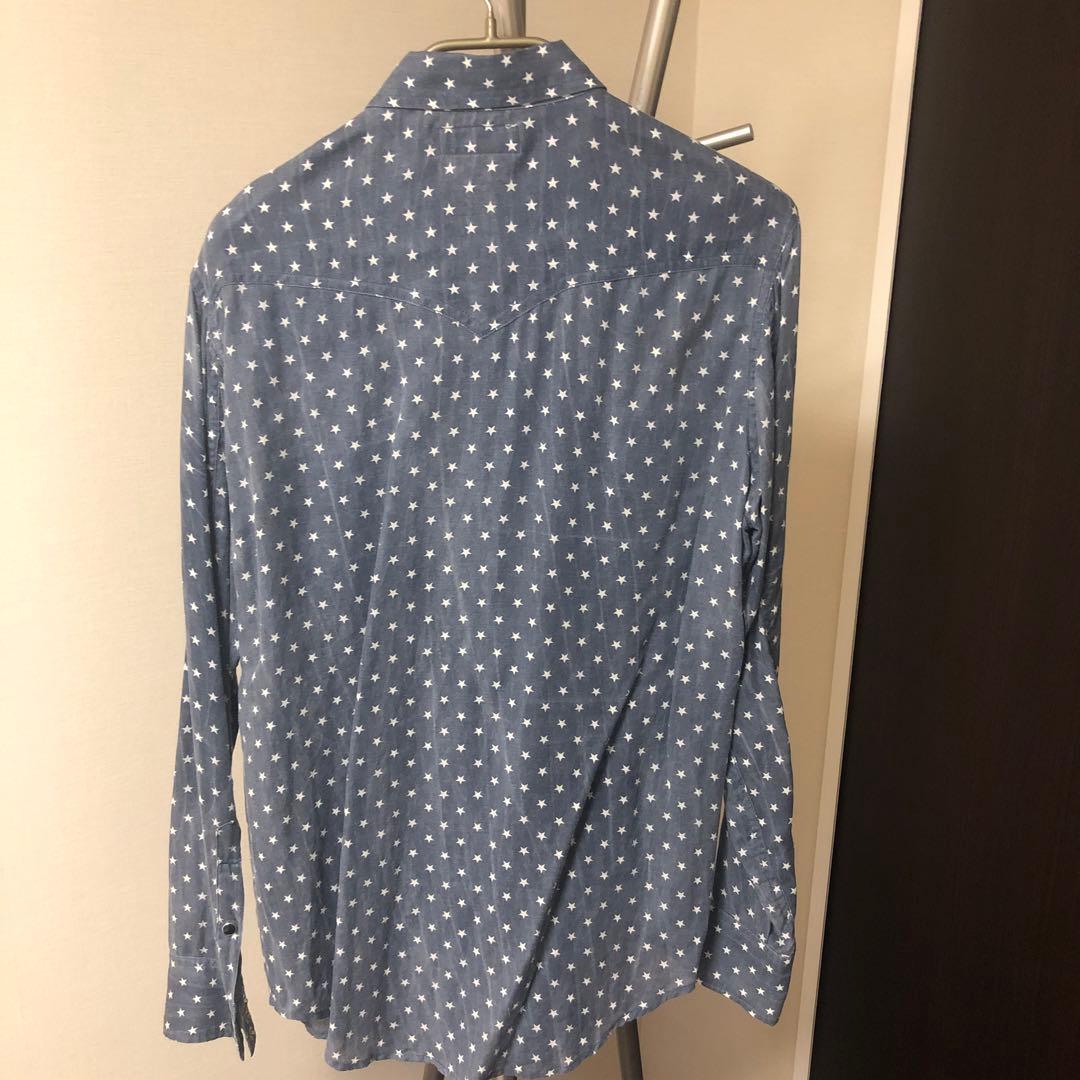 SAINT LAURENT 星柄 長袖シャツ
