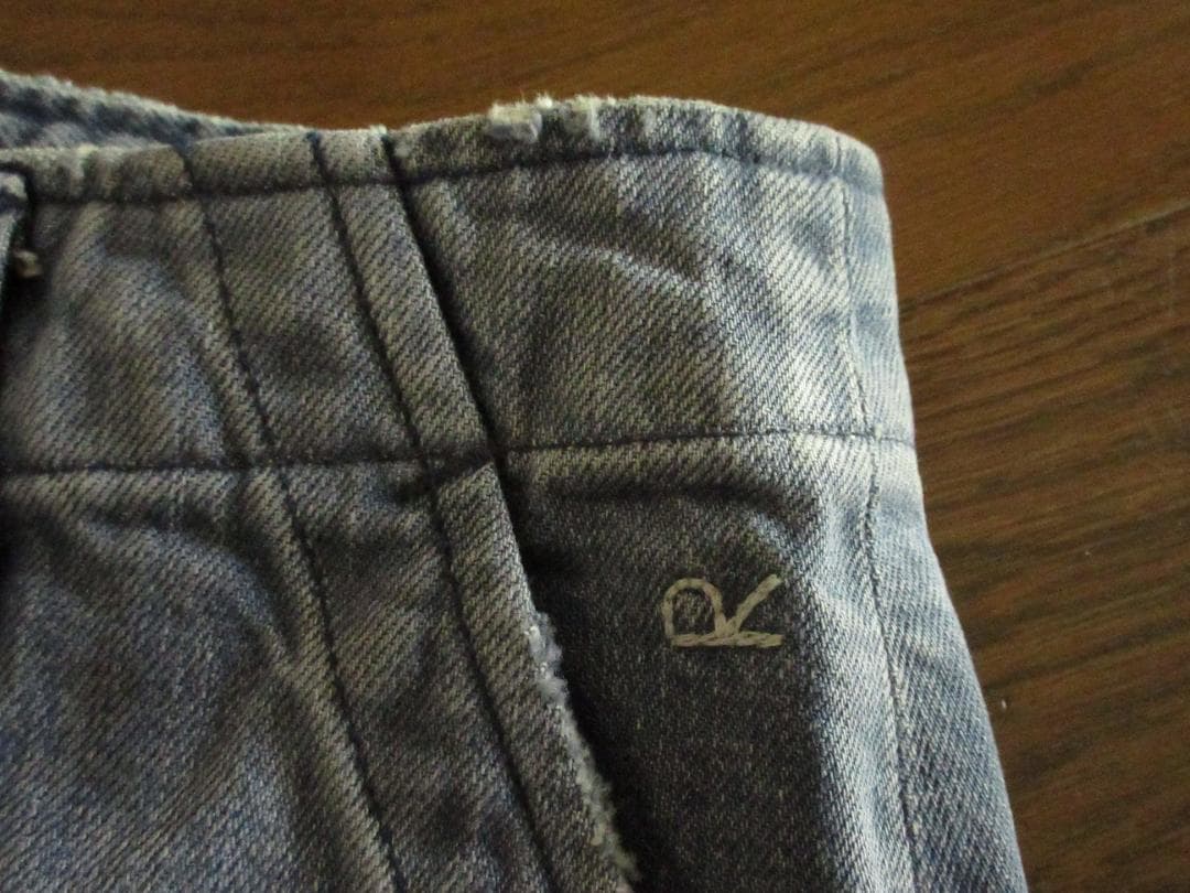 ★美品45R加工ワイドデニムベイカーパンツ2