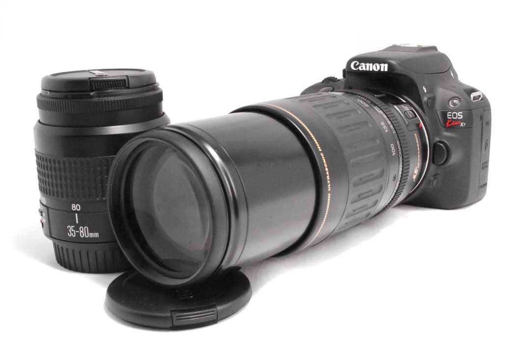 超軽量✨高画質✨Canon Kiss X7✨スマホ転送OK✨ダブルレンズ✨美品✨