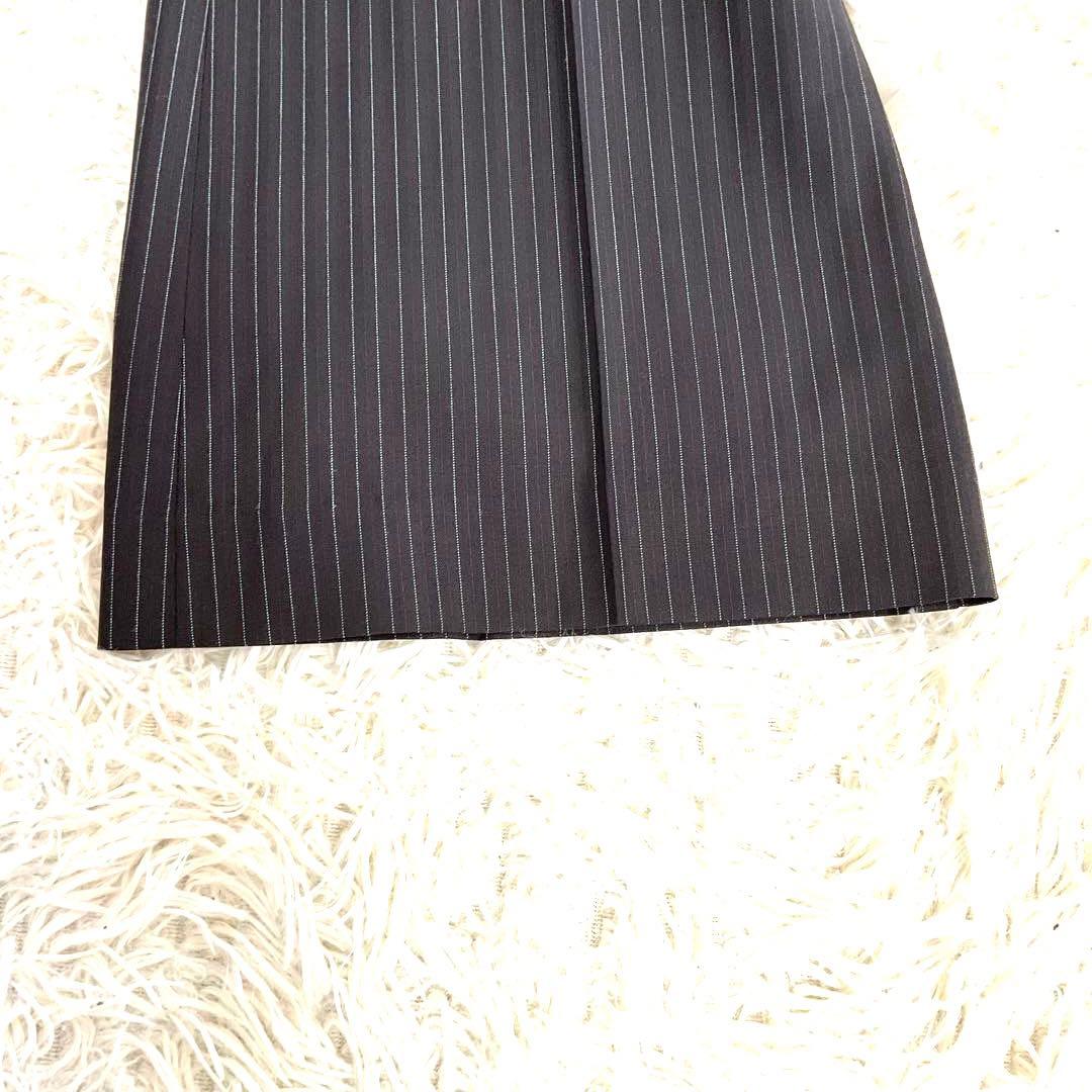 ♯257 theory セオリー パンツスーツ ストライプ 日本製 レディースS