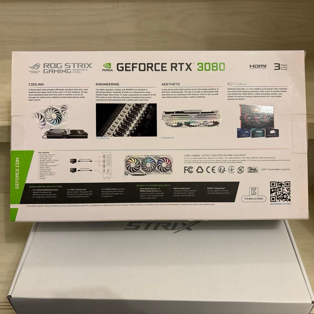 グラフィックボード・グラボ・ビデオカード GeForce RTX3080 10G White Edition