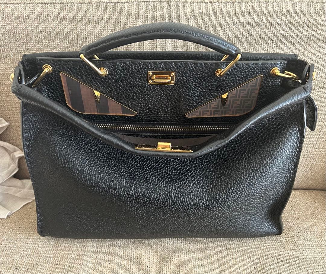 FENDIセレリア☆ズッカ柄モンスター☆ピーカブービジネス2wayバッグ