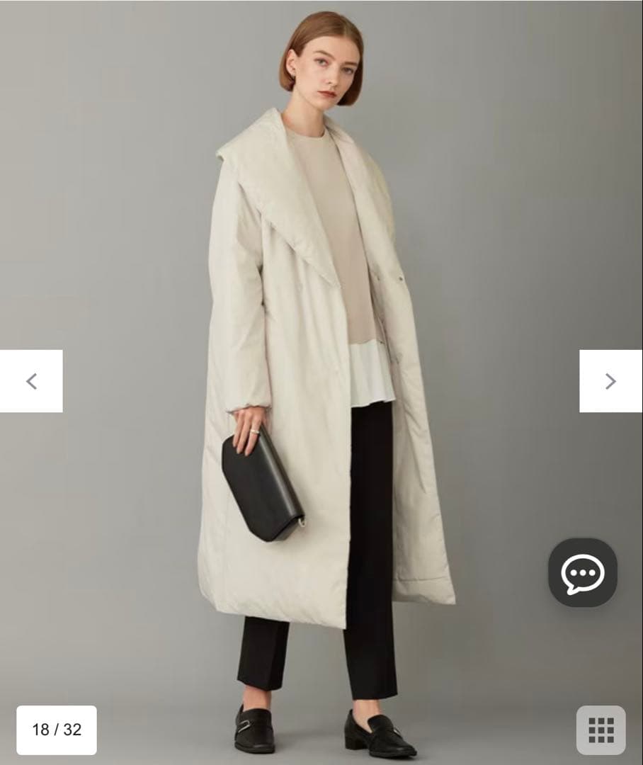 オンワードｉｃｂADSダウンショールカラーロングコート