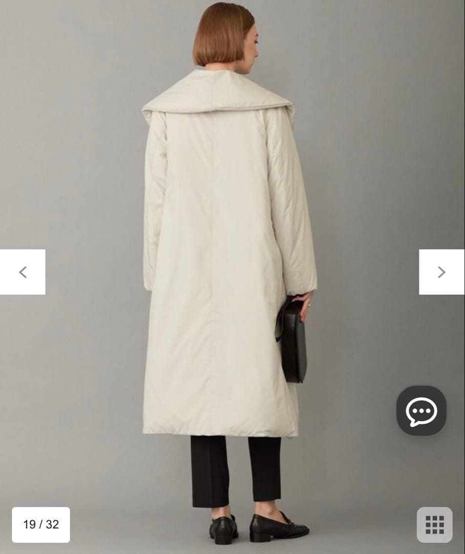 オンワードｉｃｂADSダウンショールカラーロングコート