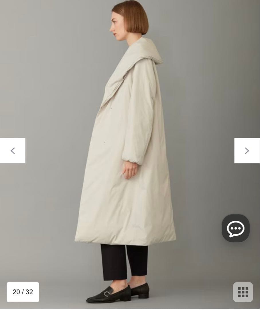 オンワードｉｃｂADSダウンショールカラーロングコート