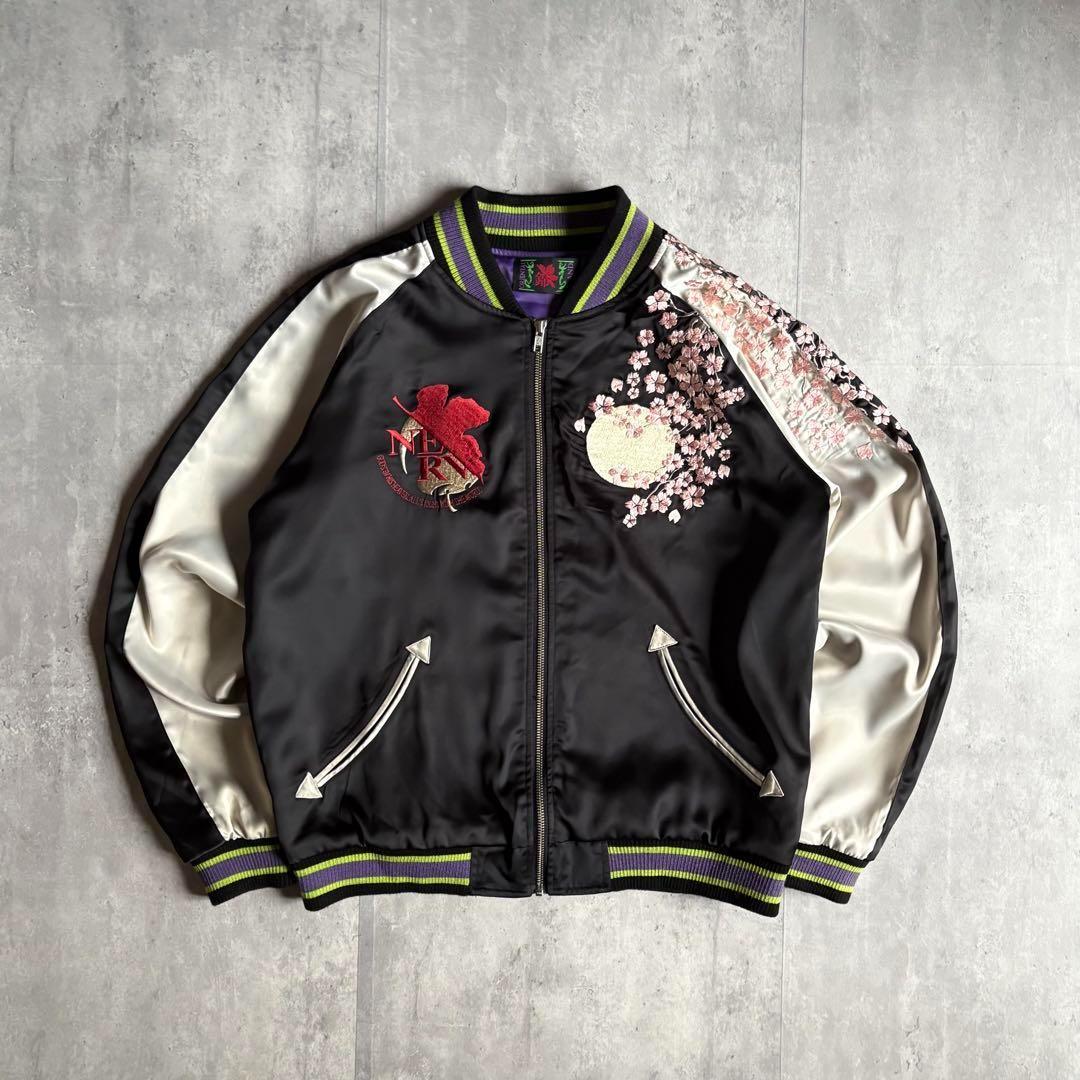 【エヴァンゲリオン×錦 nishiki】スカジャン　レーヨン　初号機　カラー©︎