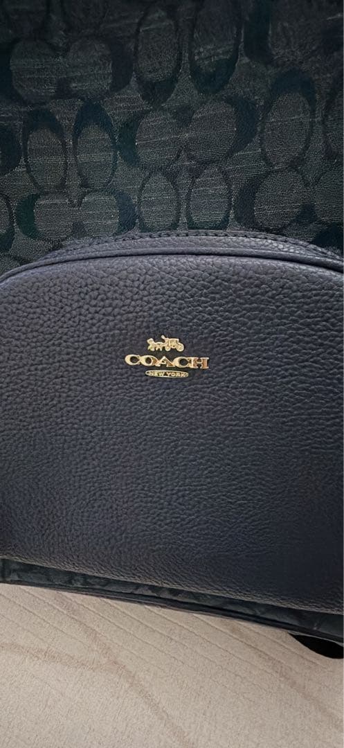 COACH コーチ デニムリュック ネイビー 美品