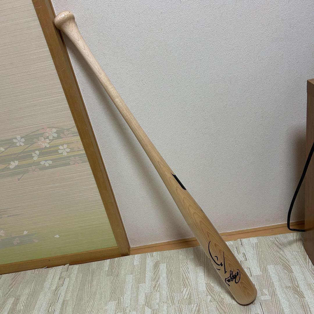 貴重 中日ドラゴンズ 大島洋平 直筆サイン バット 中日 8 NPB公式マーク