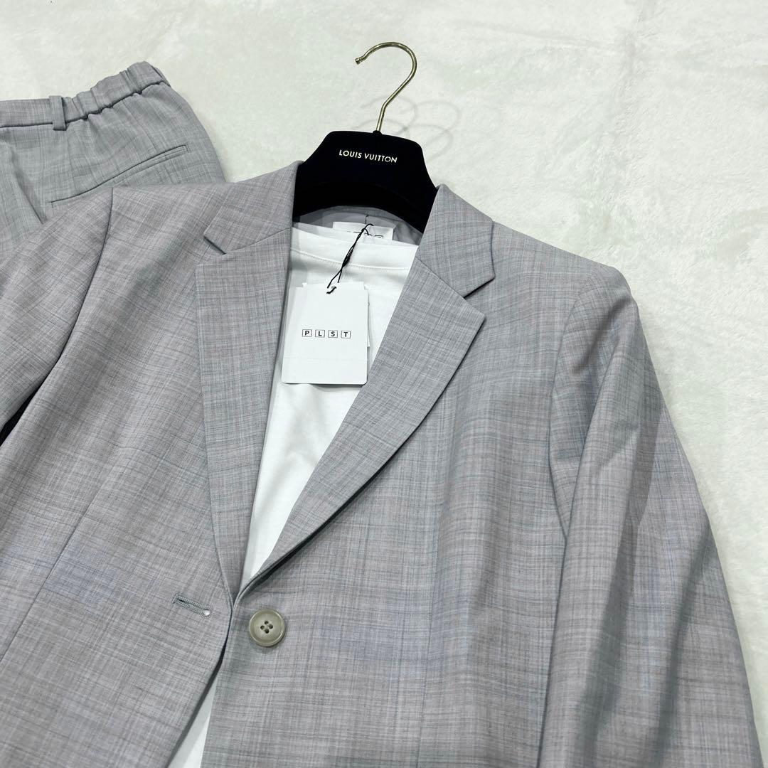 【新品半額‼️】PLST プラステ セットアップスーツ グレー ママスーツ