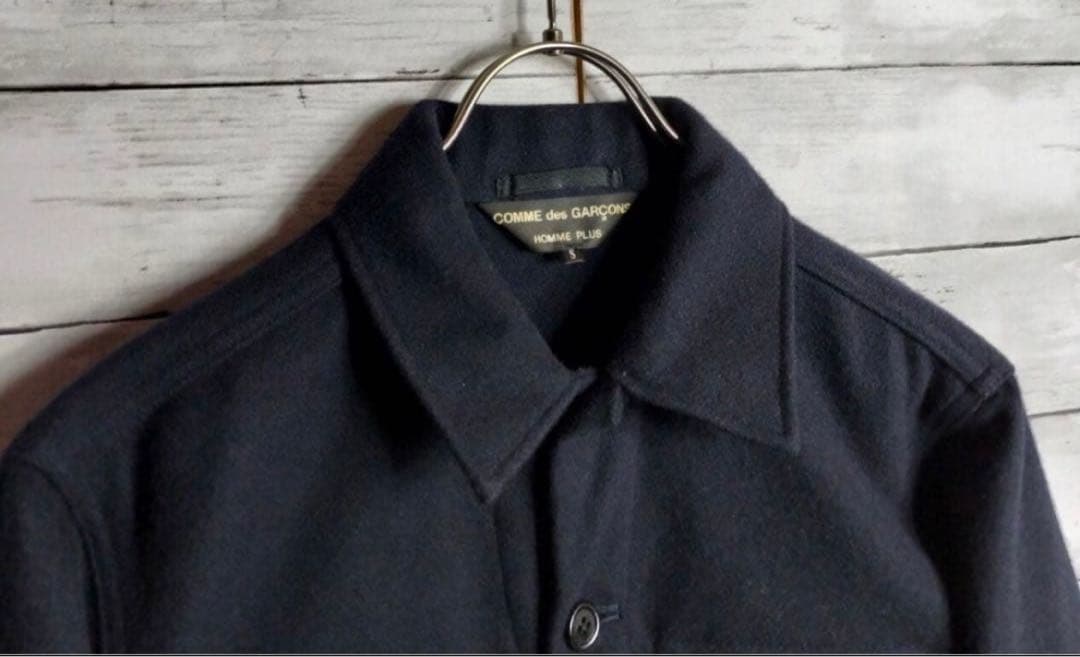 00'sコムデギャルソンオムプリュス ウールトラッカージャケットショート丈