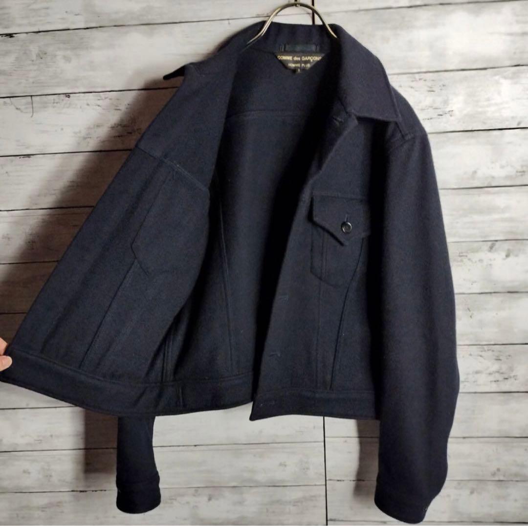00'sコムデギャルソンオムプリュス ウールトラッカージャケットショート丈