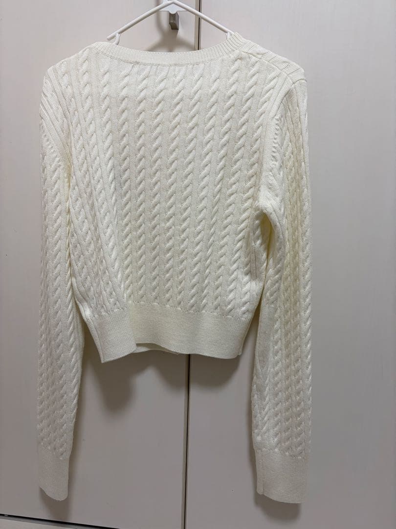 スナイデル　リボンベアニットカーディガン　IVR