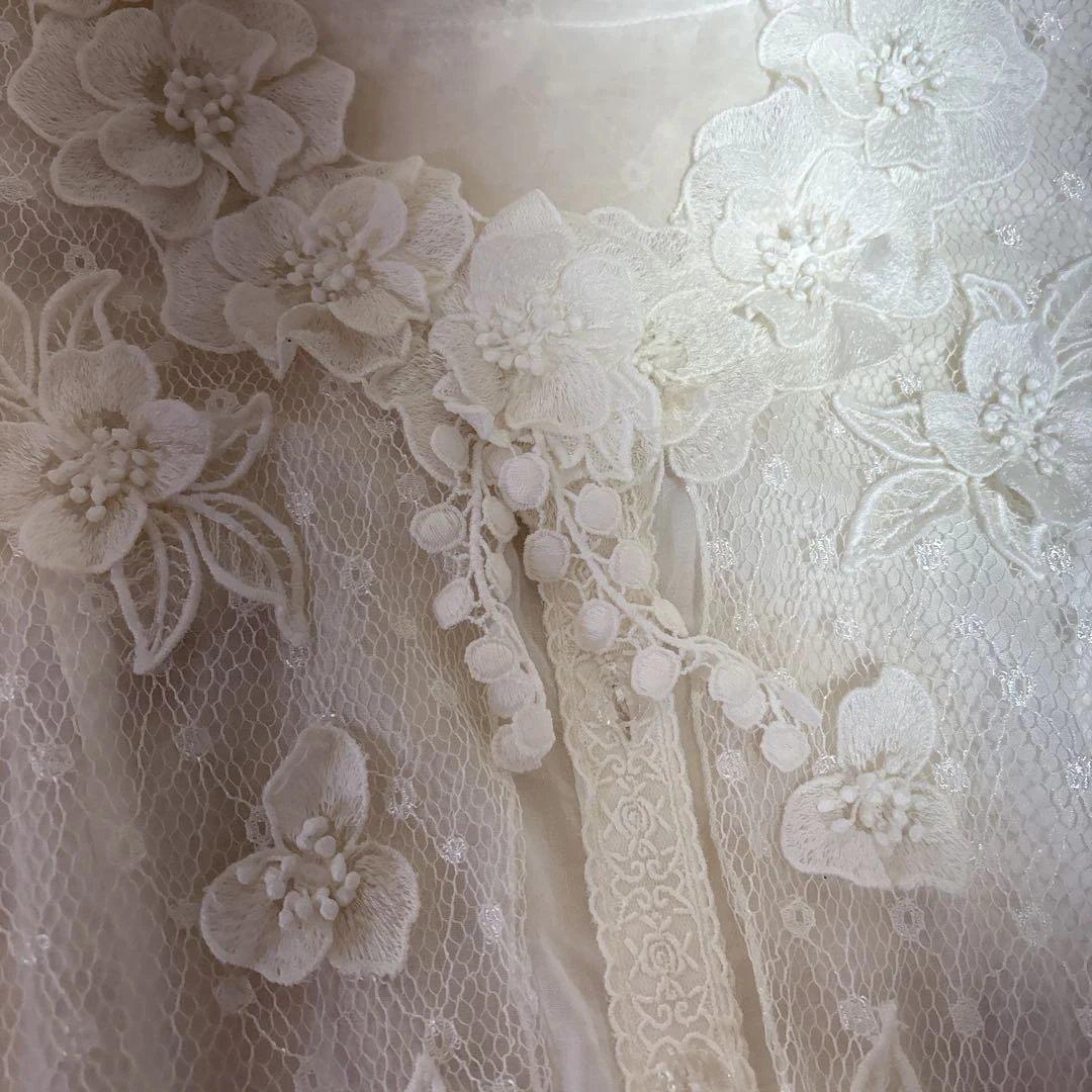 アトリエまりこ♡綿ローン♪レース＆お花のブラウス・ノンノンドール・へっぽこ先生