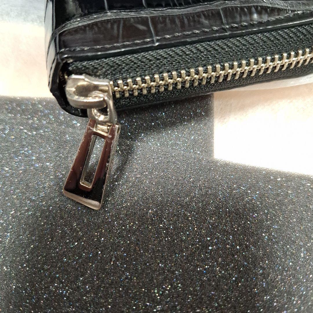 kz　東京クロコダイル　コルテ　ポロサス　 ブラック 長財布