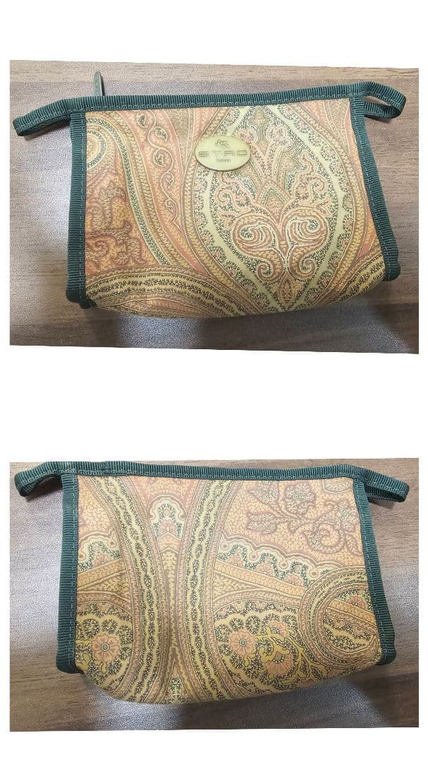 m*t様 ETRO　エトロ　ボストンバッグ　ポーチ　2WAY　ペイズリー柄　ブラ