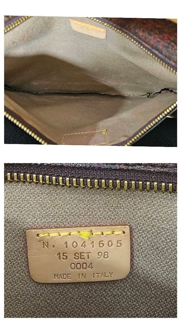 m*t様 ETRO　エトロ　ボストンバッグ　ポーチ　2WAY　ペイズリー柄　ブラ