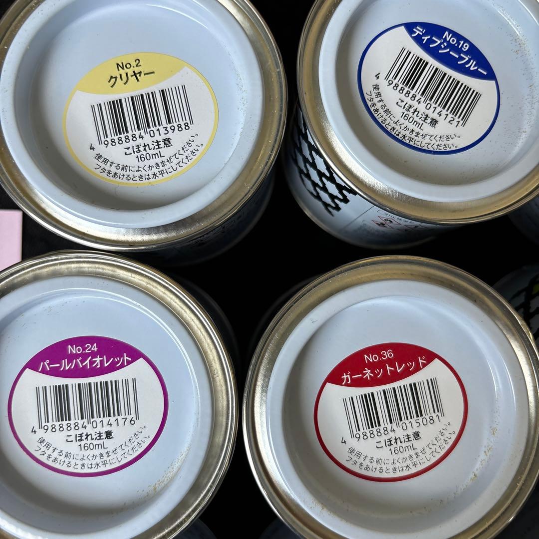 ②ディップ液9缶セットディップアート材料アメリカンフラワー材料