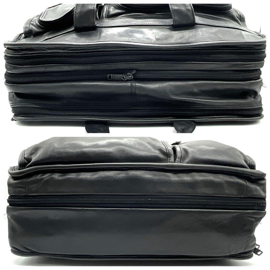 TUMI オールレザー 2WAY ビジネスバック 2層式 エキスパンダブル機能