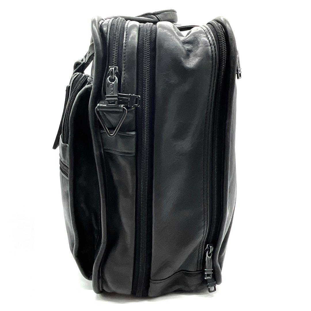 TUMI オールレザー 2WAY ビジネスバック 2層式 エキスパンダブル機能
