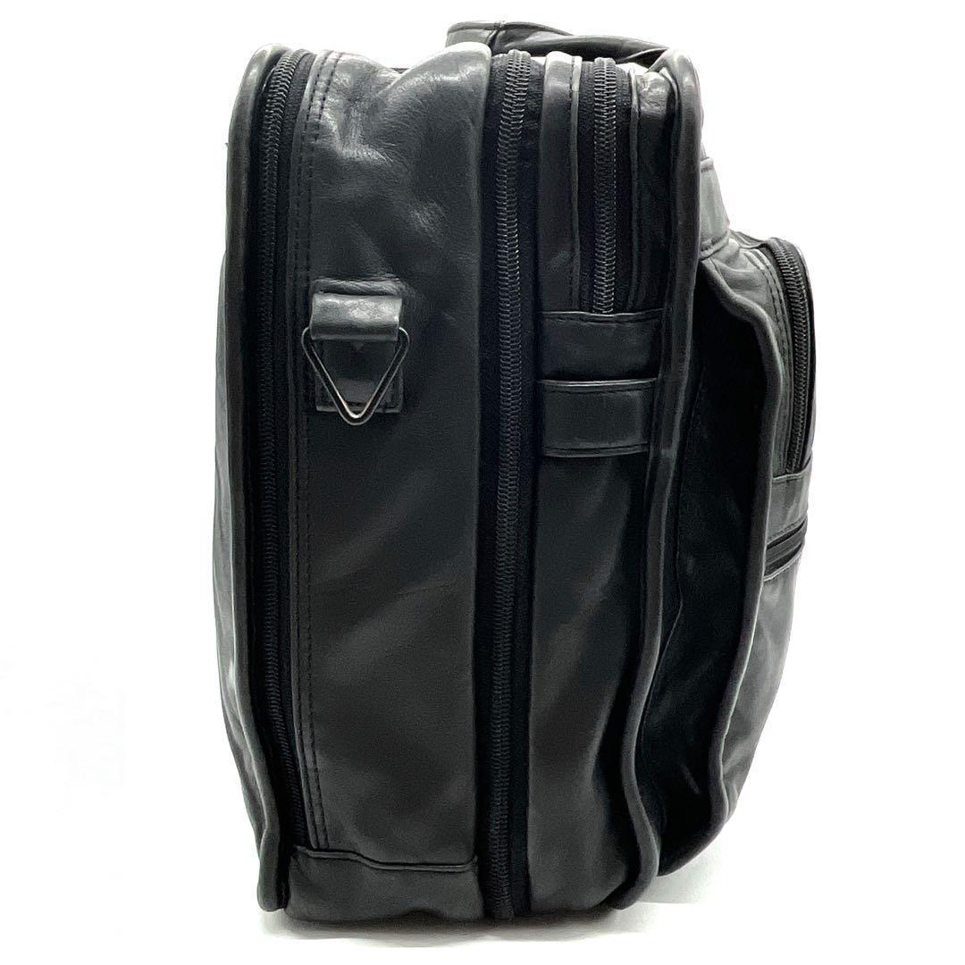 TUMI オールレザー 2WAY ビジネスバック 2層式 エキスパンダブル機能