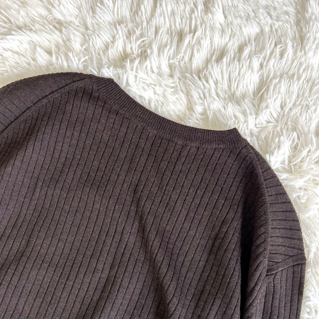 ✨美品✨ドゥーズィエムクラス コンパクトプルオーバー ニット リブ スリット