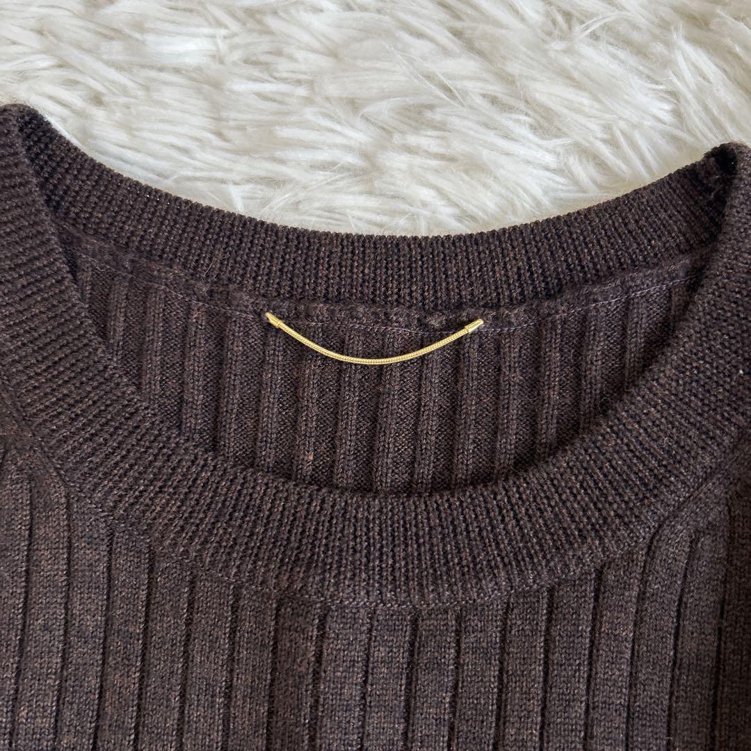 ✨美品✨ドゥーズィエムクラス コンパクトプルオーバー ニット リブ スリット