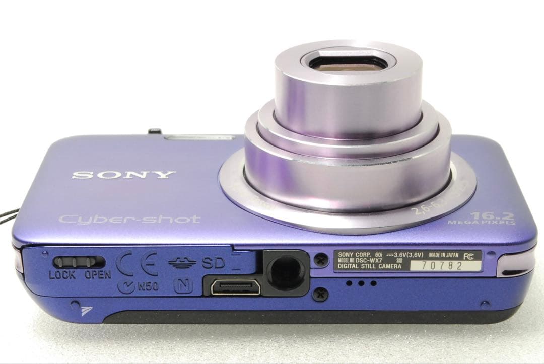 SONY cyberShot DSC-WX7 ❤️スマホ転送 動作確認済 パープル