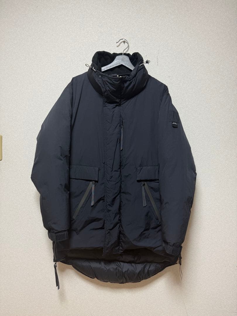 WISLOM ビームス別注 ダウンコート モンスターパーカー 04 ブラック