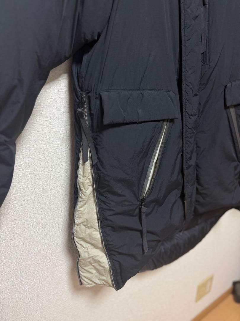 WISLOM ビームス別注 ダウンコート モンスターパーカー 04 ブラック