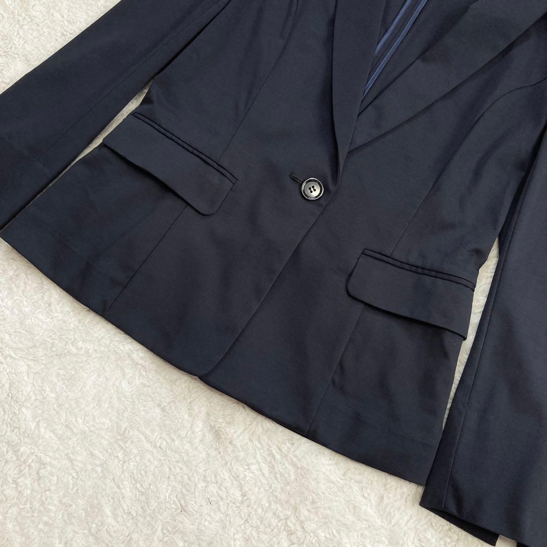 極美品✨アンタイトル　スーツ　セットアップ　洗濯可能　ストレッチ　紺色　S〜M位