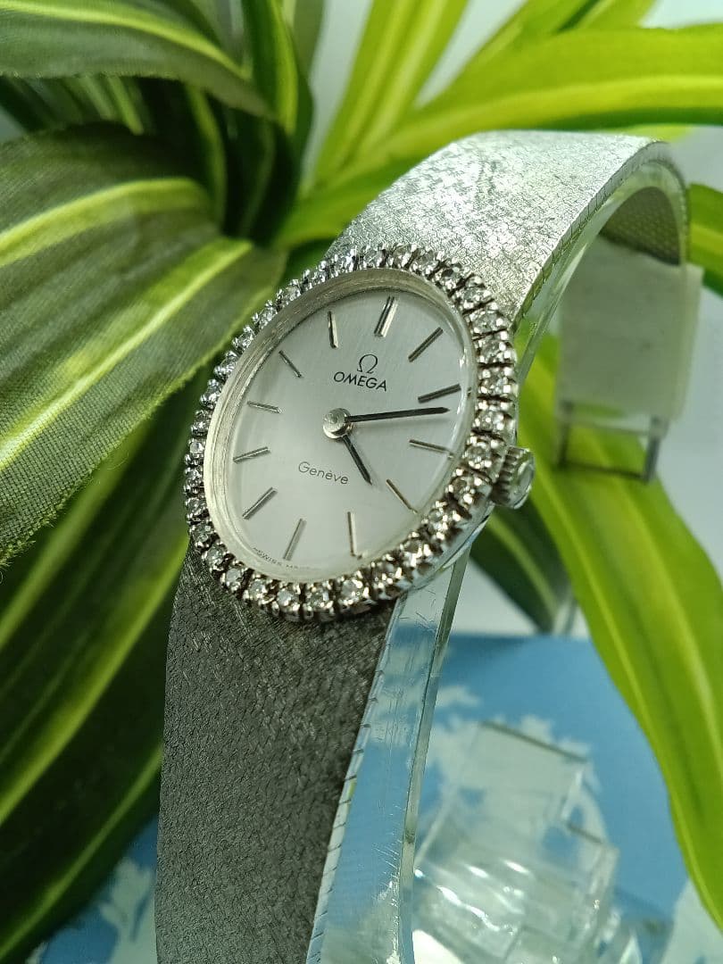 OMEGA Geneve ダイヤベゼル 手巻 腕時計