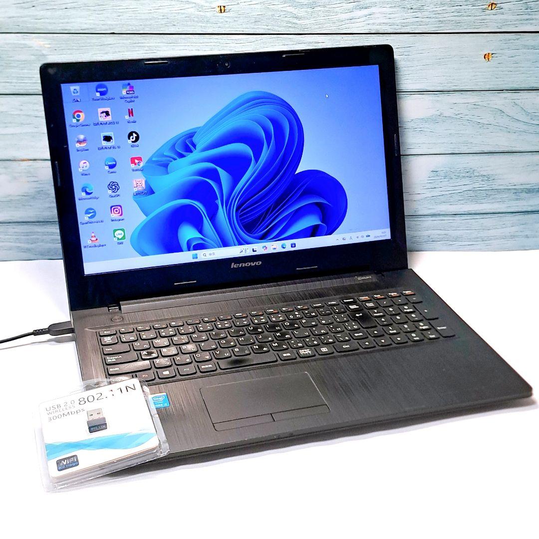 J98【訳あり】Lenovoノートパソコン Windows11 i3/8GB