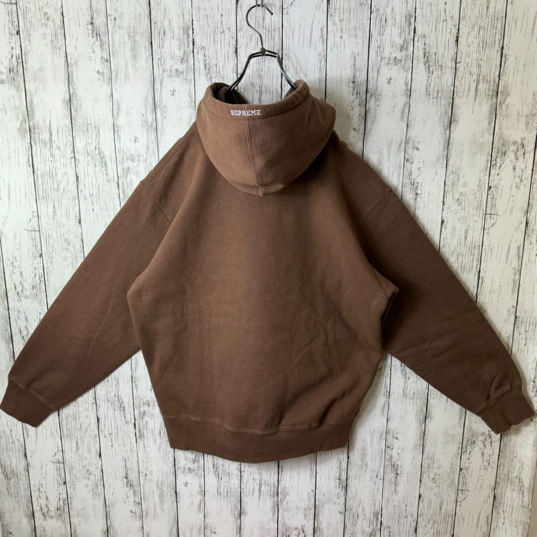 【堀米雄斗着用】シュプリーム デビル ツノ Sロゴ パーカー L 茶色 ブラウン