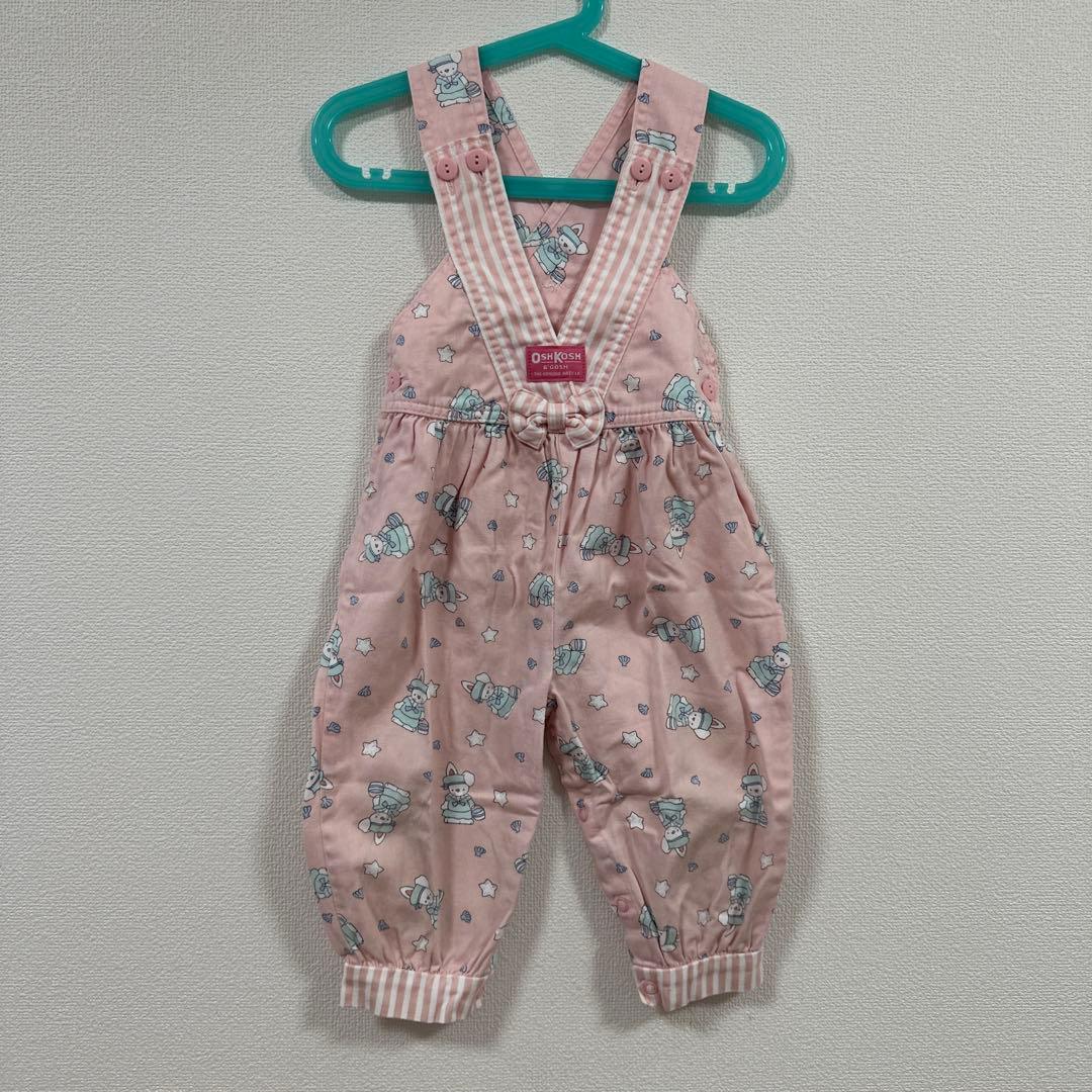 vintage oshkosh うさぎ　オーバーオール