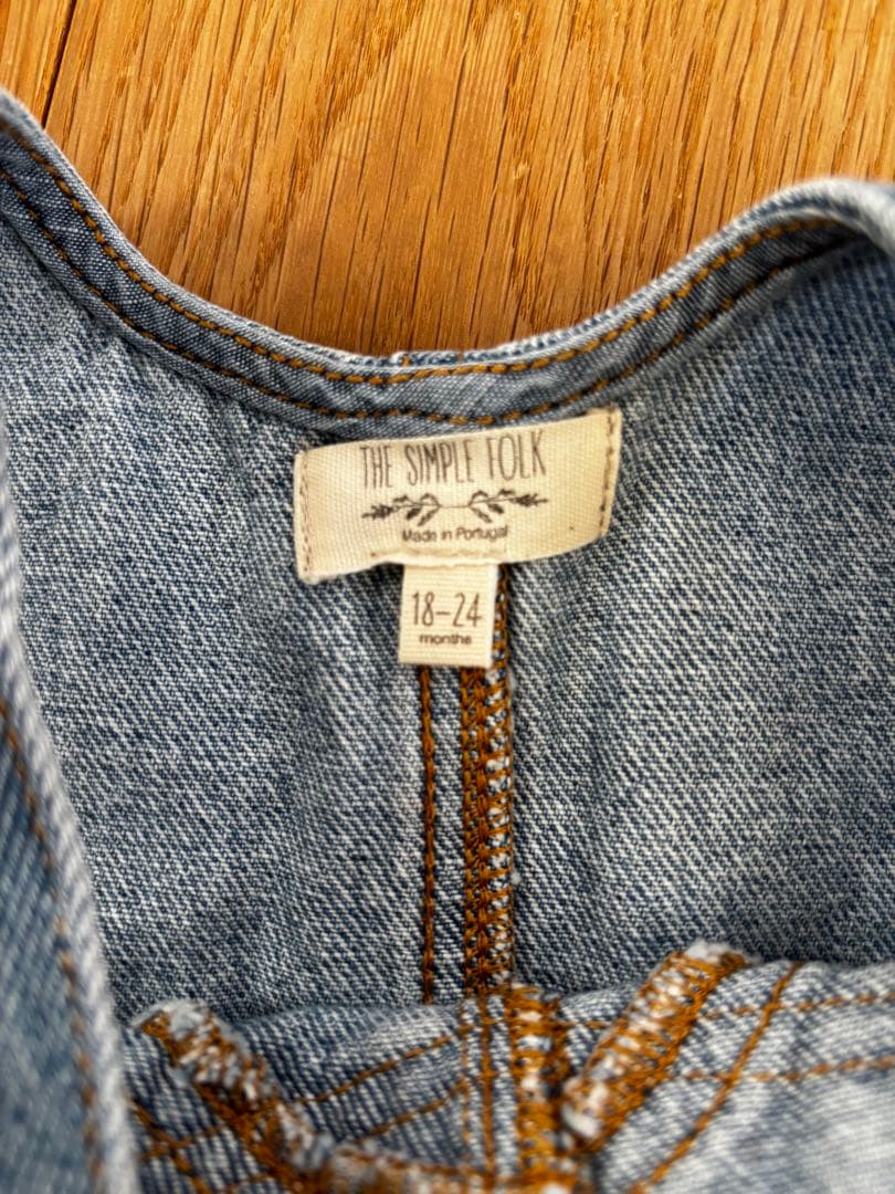新品未使用　The Simple Folk　デニム　ダンガリー　18-24m
