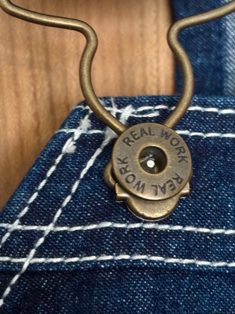 USA古着 REAL WORKS 未使用 オーバーオール w56 ビッグサイズ