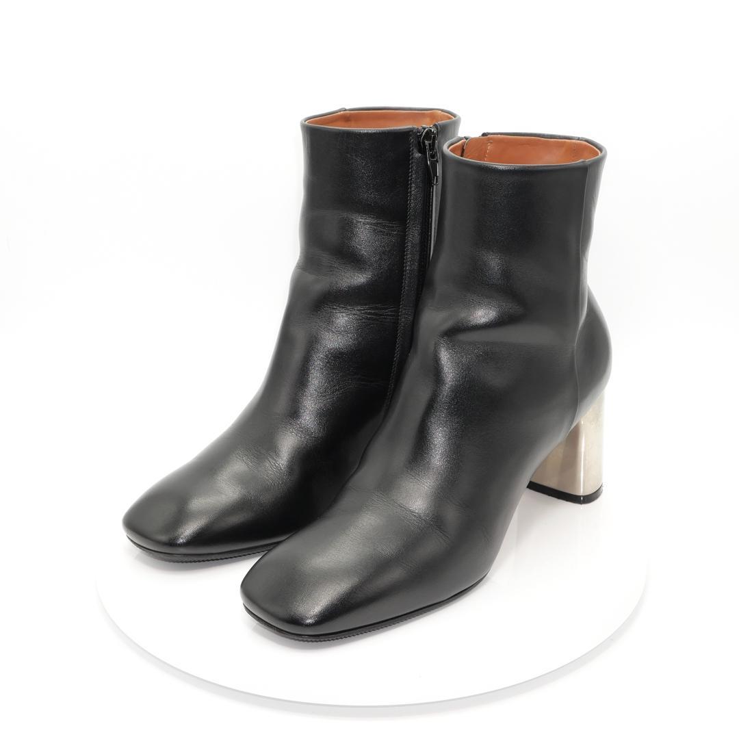 35　CELINE　BAMBAM　黒　メタルヒール　フィービー期　7cmヒール